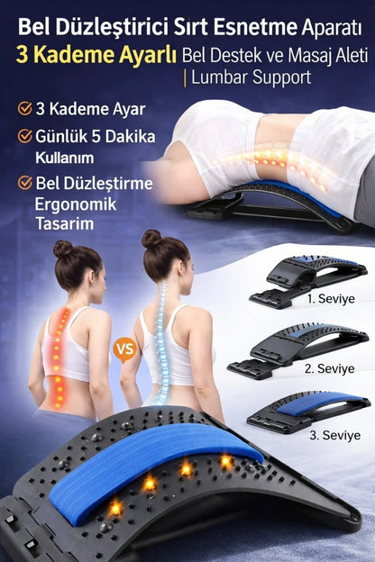Ayarlanabilir Bel Masaj ve Destek Cihazı – Ergonomik ve Çok Fonksiyonlu